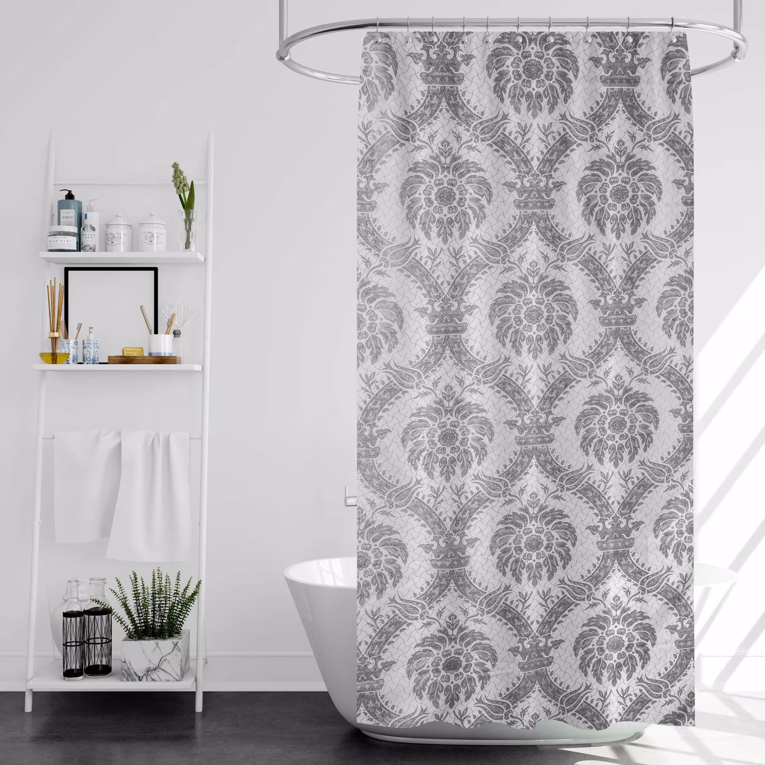 پرده حمام پیسو مدل BZ 38 سایز 180x200 سانتی متر