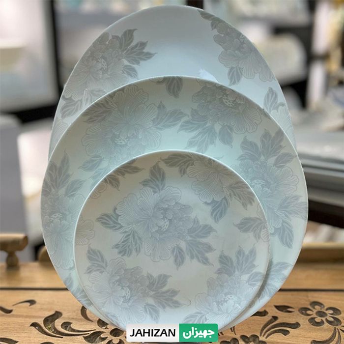 سرویس آرکوپال 26 پارچه مدل نسترن خاکستری