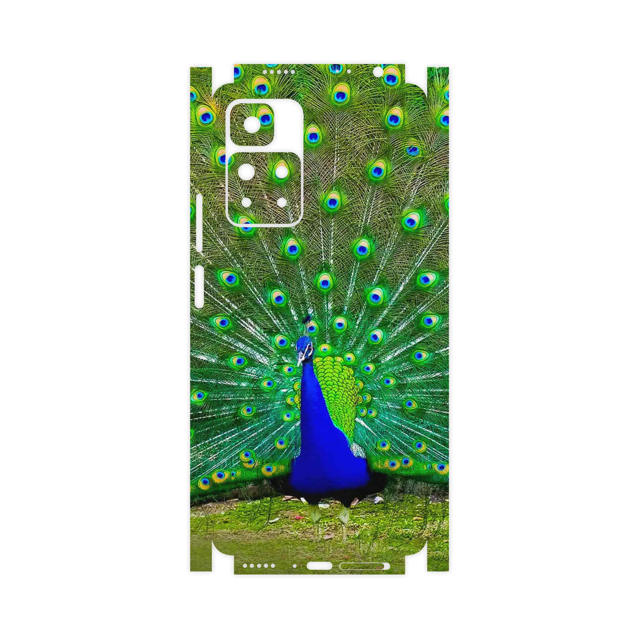 برچسب پوششی ماهوت مدل Peacock-FullSkin مناسب برای گوشی موبایل شیائومی Redmi Note 11 Pro Plus 5G