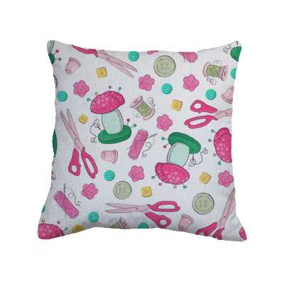 کاور کوسن طرح ابزار خیاطی کد 8179