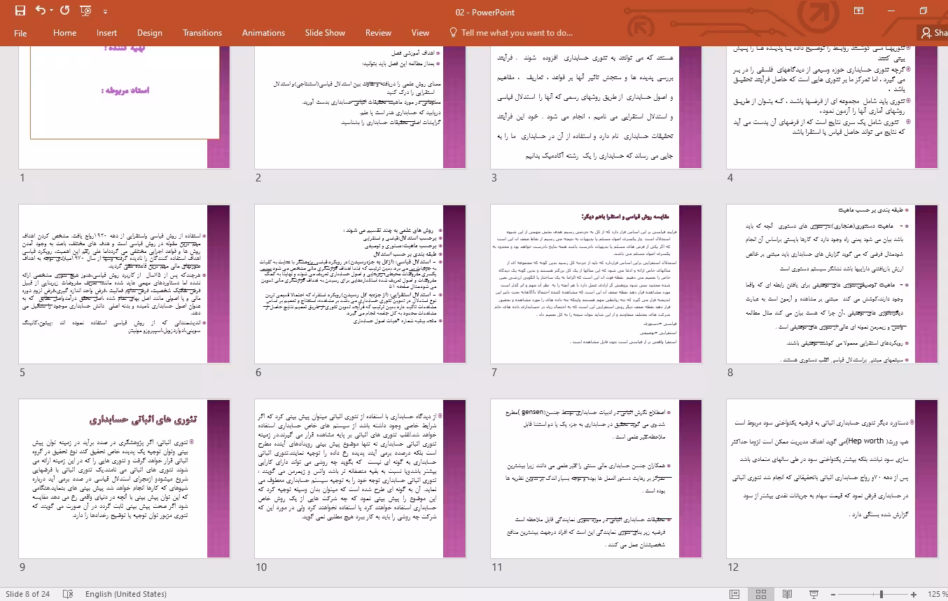 پاورپوينت تئوري حسابداري ولك ترجمه غلامرضا كرمي فصل 2 تئوری حسابداری و تحقیقات حسابداری