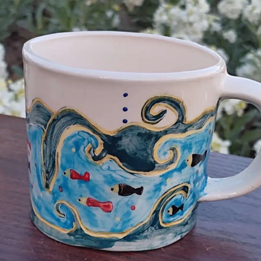 ماگ استوانه ای سرامیکی 