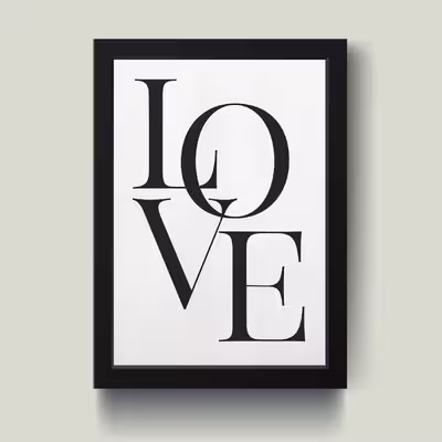 تابلو مدل LOVE کد S2525-b