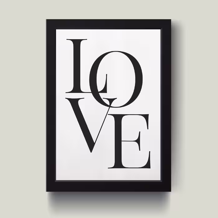 تابلو مدل LOVE کد S2525-b