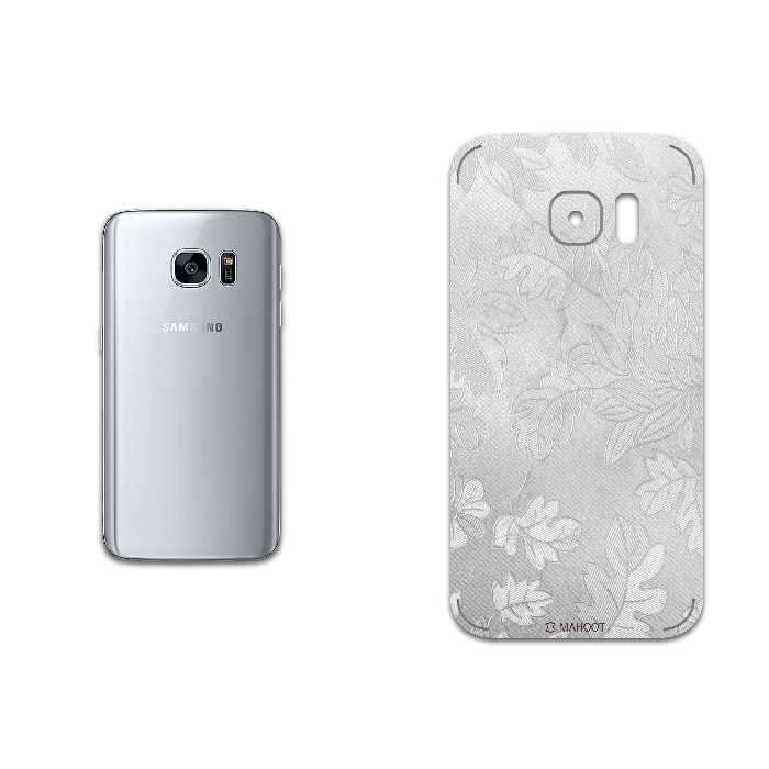برچسب پوششی ماهوت مدل Silver-Wildflower مناسب برای گوشی موبایل سامسونگ Galaxy S7