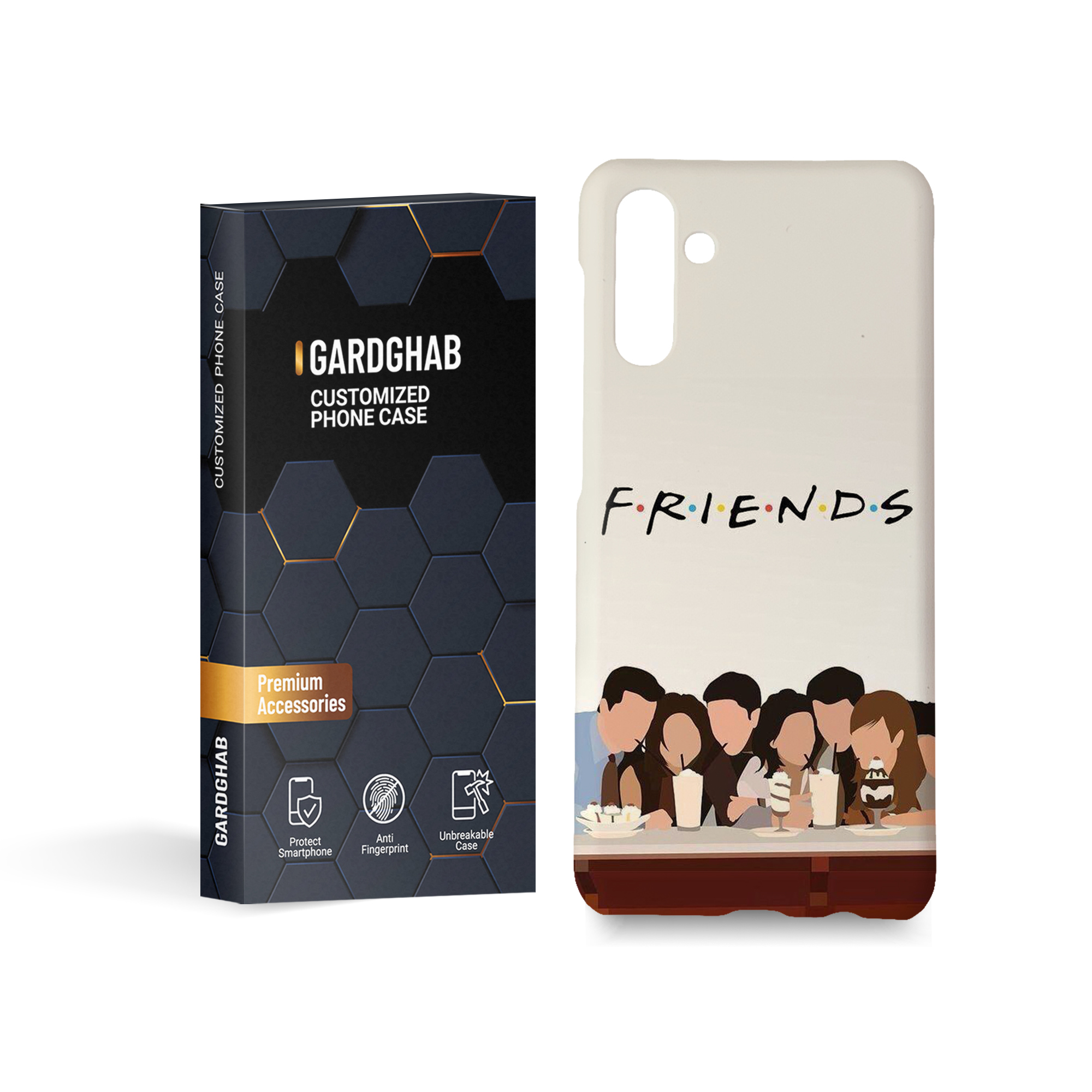 کاور گارد قاب مدل friends مناسب برای گوشی موبایل سامسونگ Galaxy A13 5g / A04s