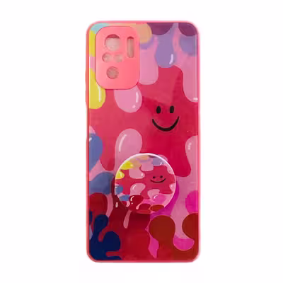 کاور مدل Rain مناسب برای گوشی موبایل شیائومی Redmi Note 10 4G به همراه پاپ سوکت