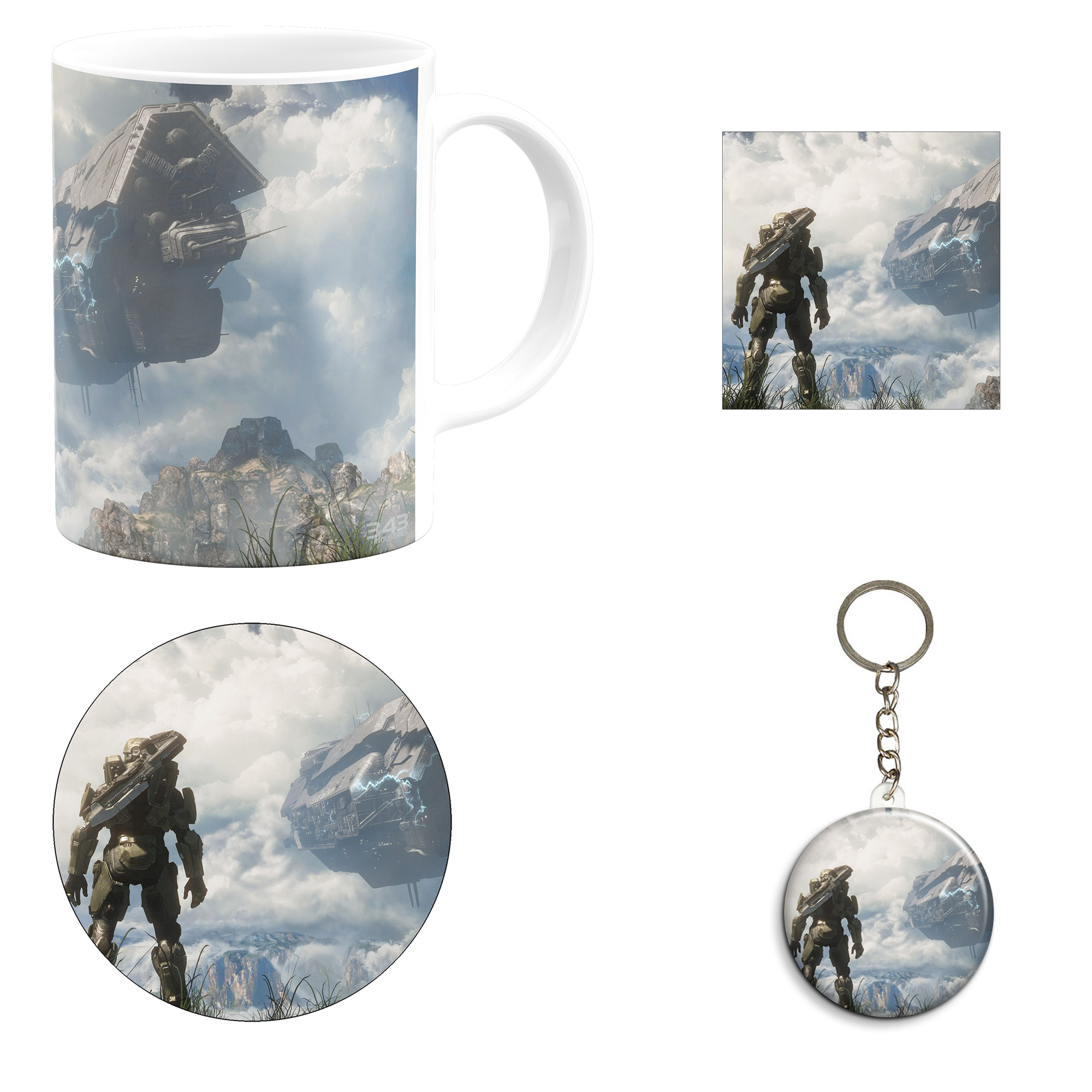 ست هدیه ماگ مدل بازی هالو طرح Halo-infinite کد M3