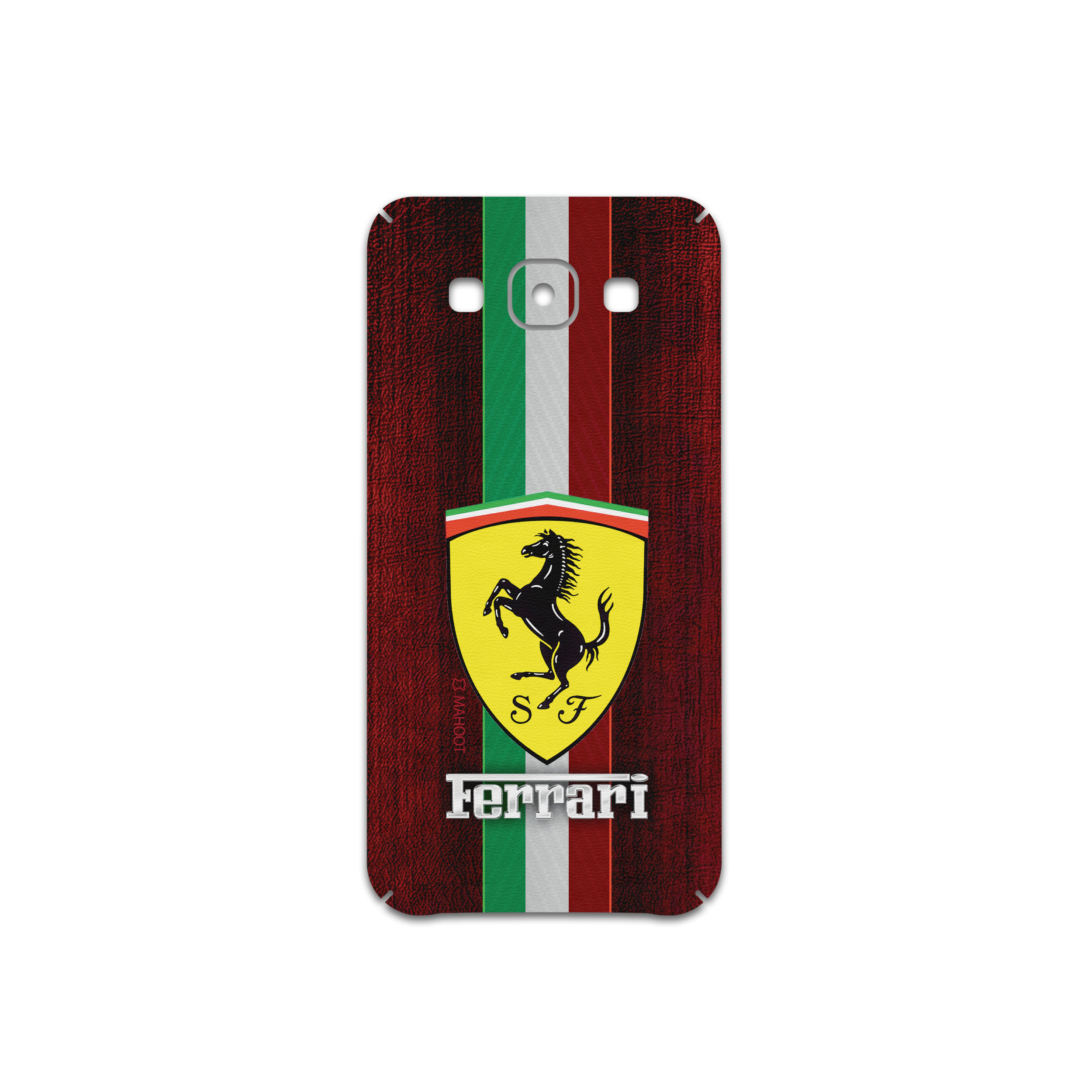 برچسب پوششی ماهوت مدل Ferrari مناسب برای گوشی موبایل سامسونگ Galaxy E5