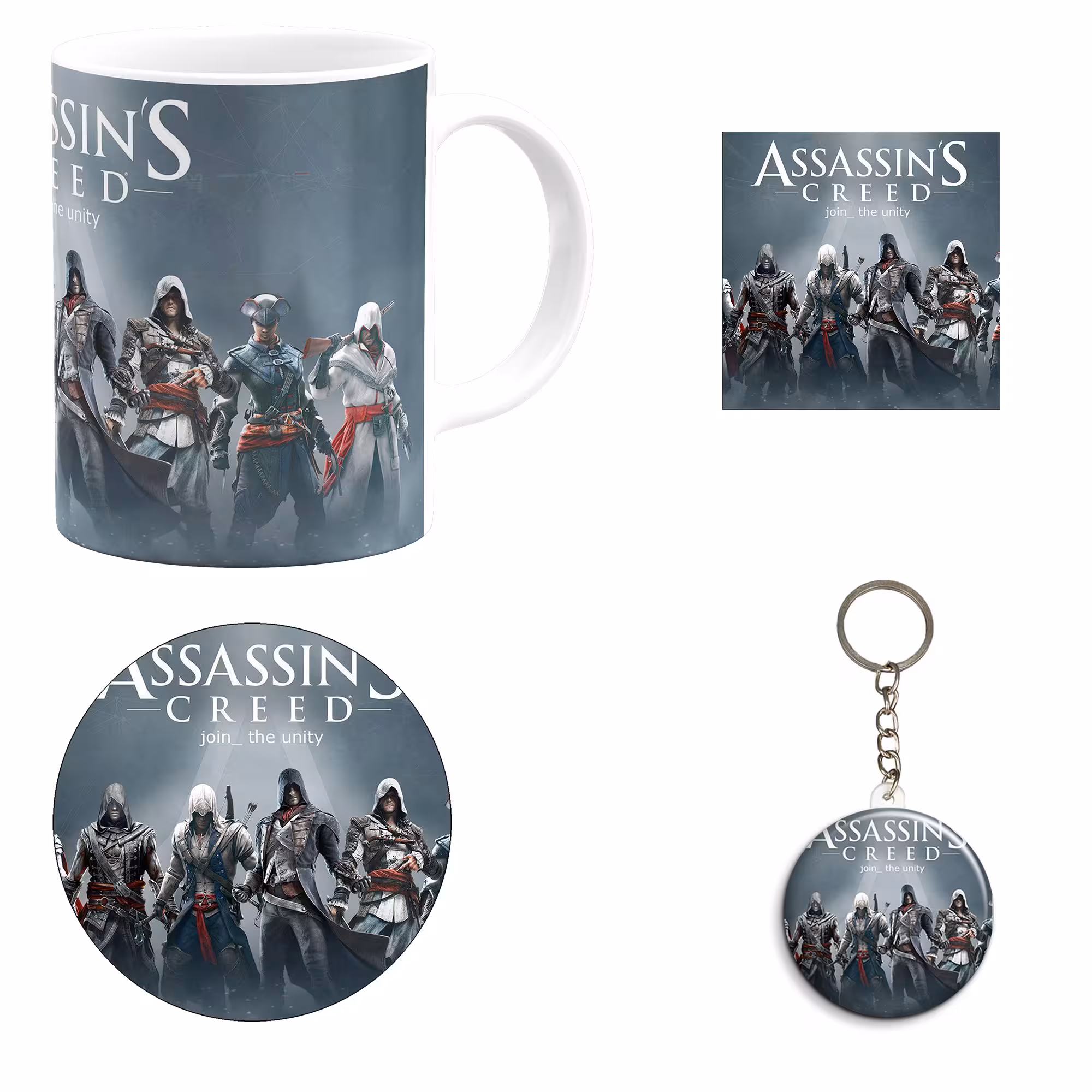 ست هدیه ماگ مدل اساسین کرید طرح assassin`s creed کد M1