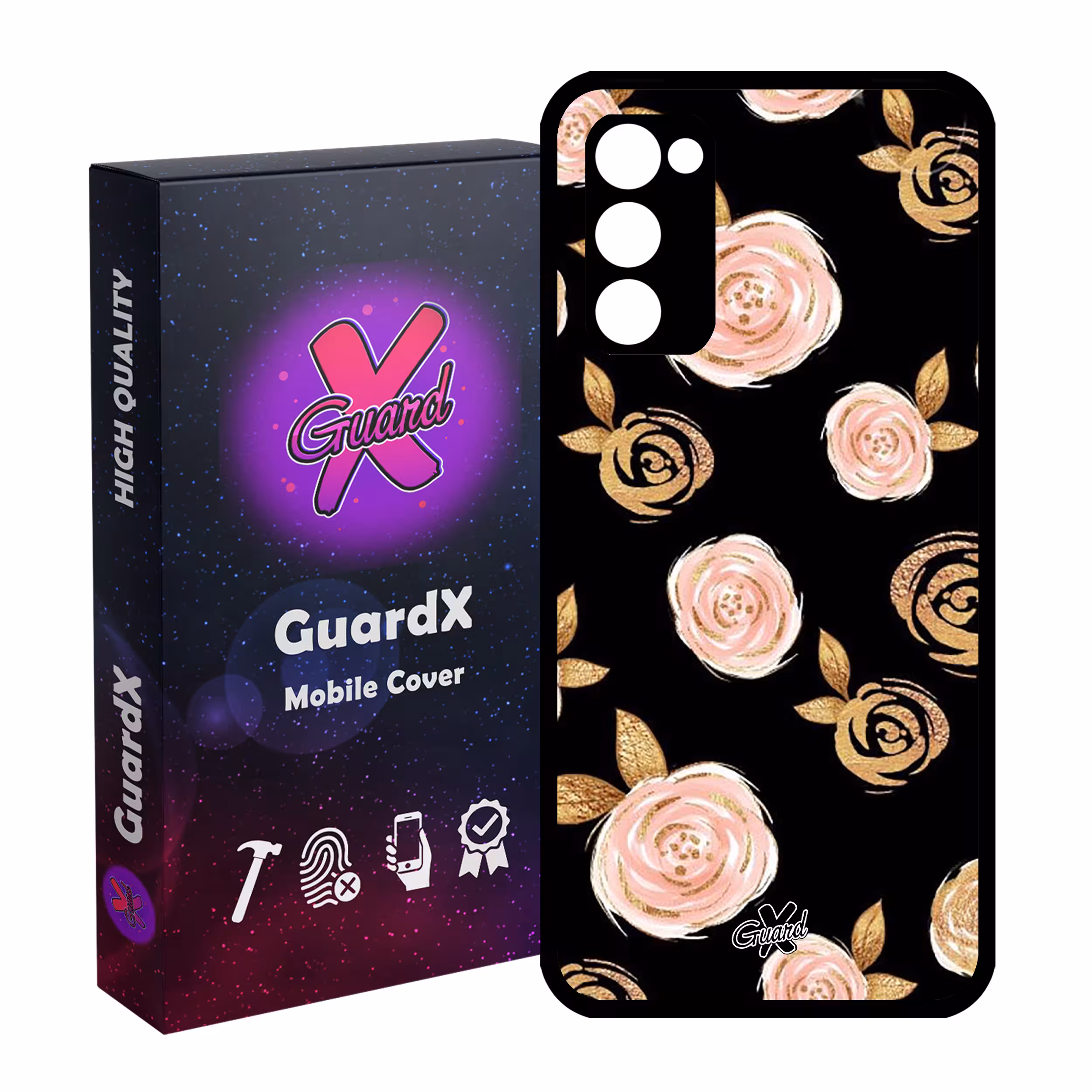 کاور گارد ایکس طرح Flower مدل Glass10105 مناسب برای گوشی موبایل سامسونگ Galaxy S20 FE