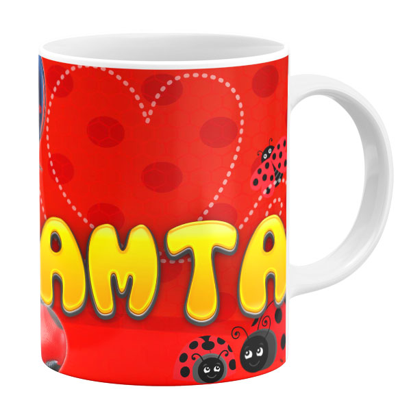 ماگ طرح دختر کفشدوزکی مدل همتا