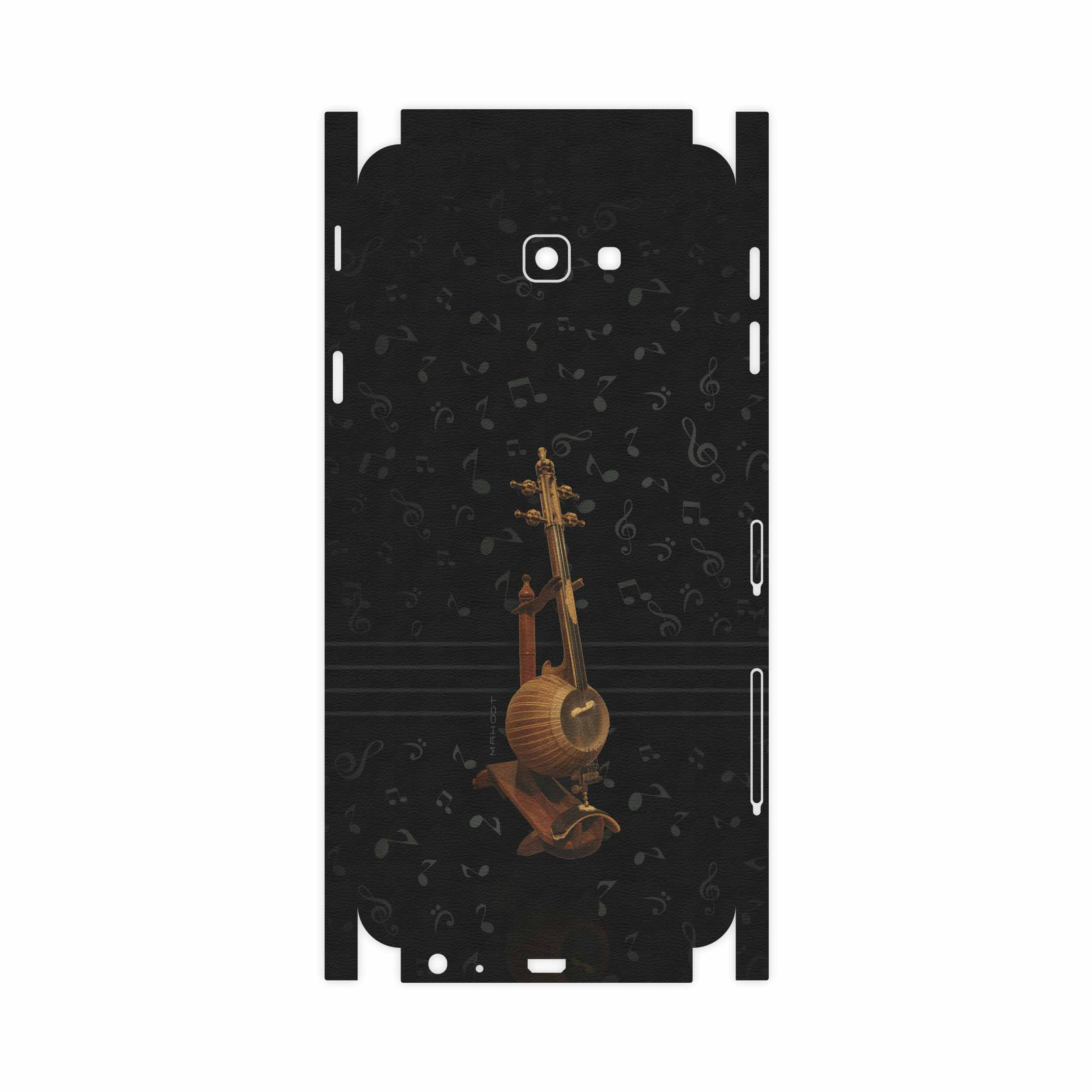 برچسب پوششی ماهوت مدل Persian Fiddle Instrument-FullSkin مناسب برای گوشی موبایل سامسونگ Galaxy J4 Plus