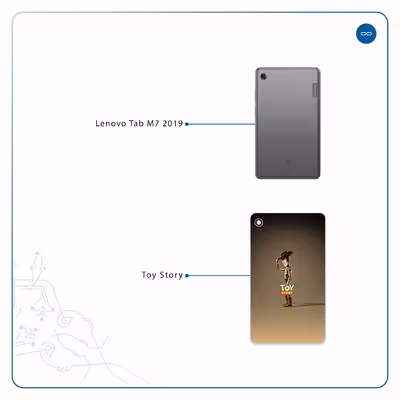 برچسب پوششی ماهوت مدل Toy Story مناسب برای تبلت لنوو Tab M7 2019