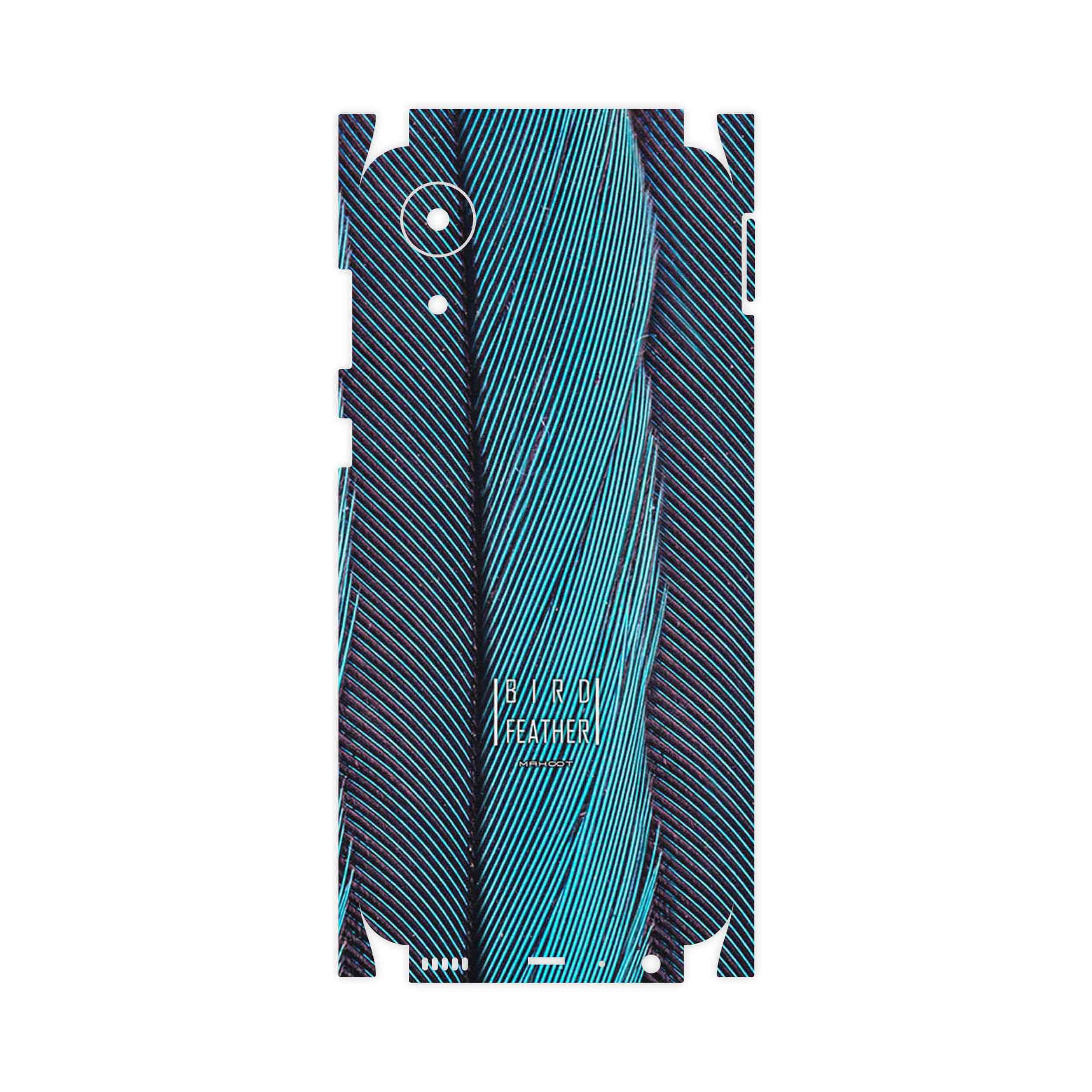 برچسب پوششی ماهوت مدل Turquoise feathers-FullSkin مناسب برای گوشی موبایل سامسونگ Galaxy A03 Core