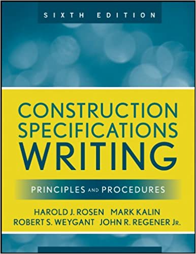  دانلود کتاب Construction Specifications Writing - Principles And Procedures, 6th ed, 2010 - دانلود کتاب های دانشگاهی