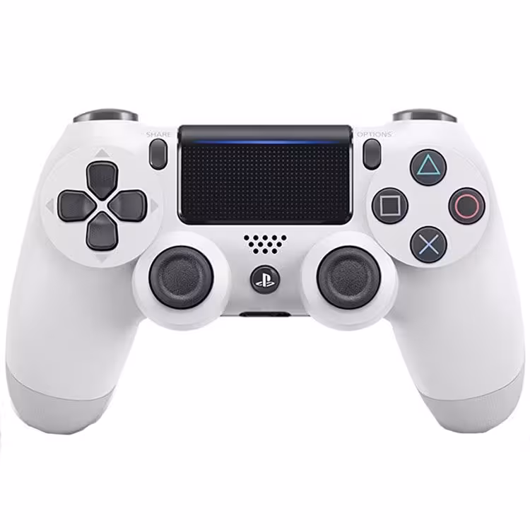 دسته بازی بی سیم مدل Dualshock 4 White مناسب برای PS4