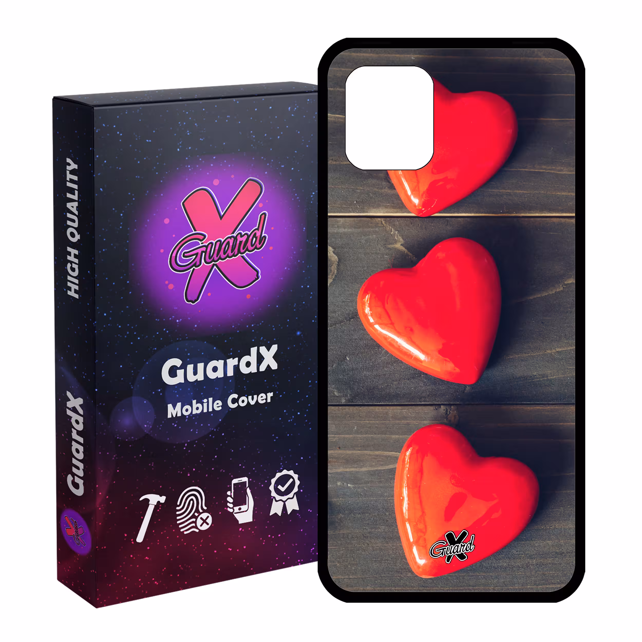 کاور گارد ایکس طرح Love مدل Glass10181 مناسب برای گوشی موبایل سامسونگ Galaxy Note 10 Lite