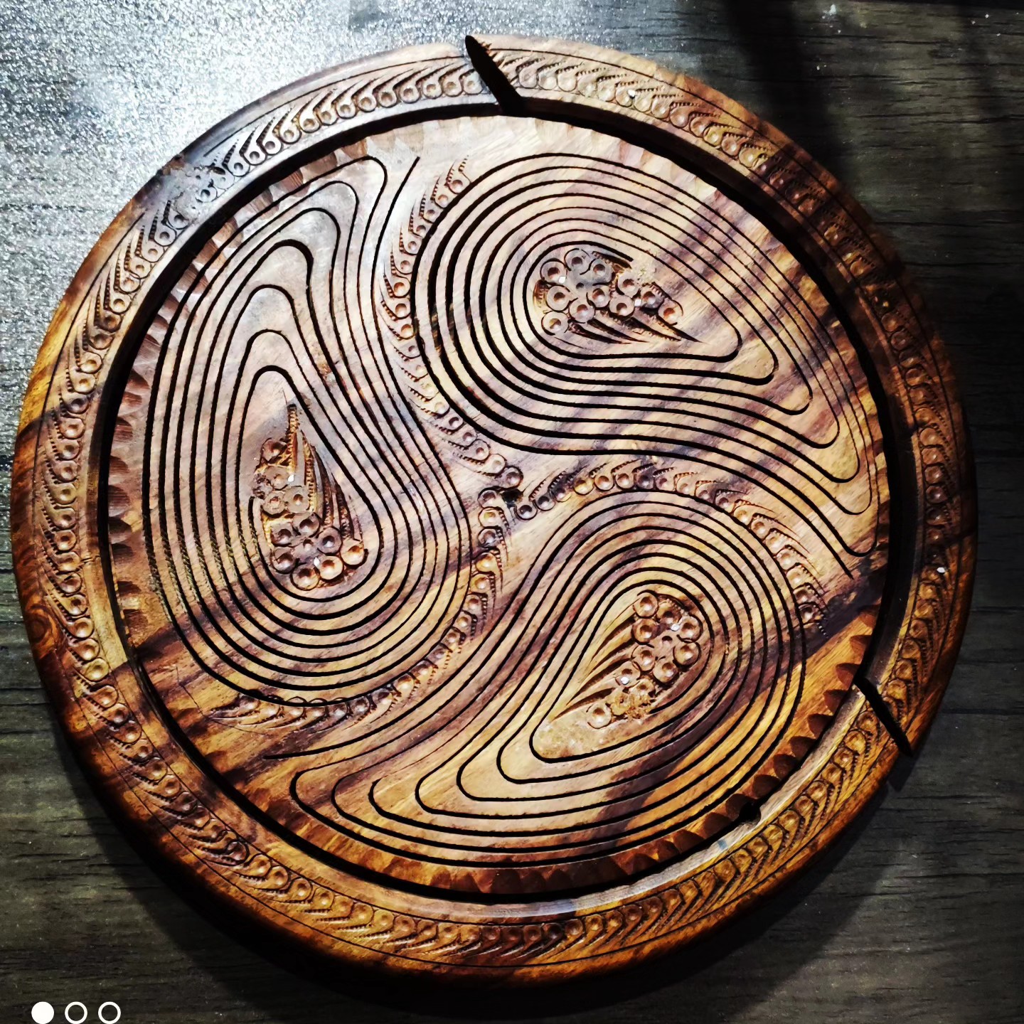 سبد چوبی تاشو پذیرایی 