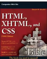 خرید و دانلود نسخه کامل کتاب HTML, XHTML, and CSS Bible