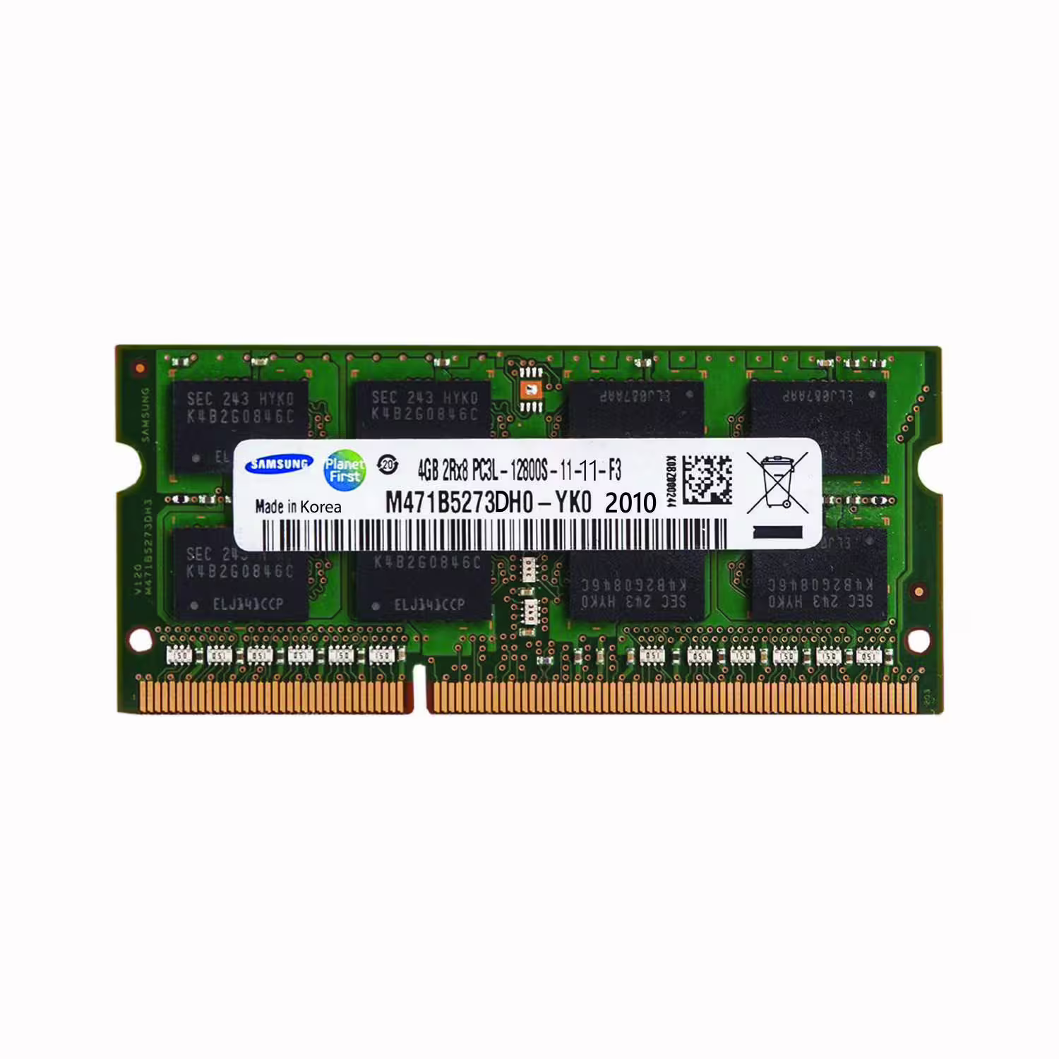 رم لپ تاپ DDR3L تک کاناله 1600 مگاهرتز CL11 سامسونگ مدل PC3L ظرفیت 4 گیگابایت
