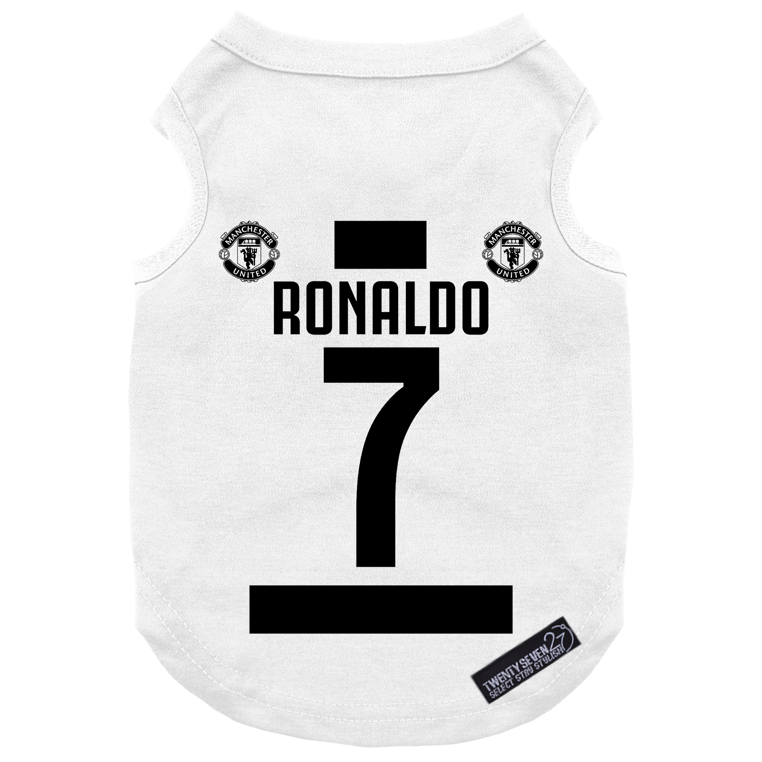 لباس سگ و گربه 27 طرح CR7 کد MH22 سایز XL