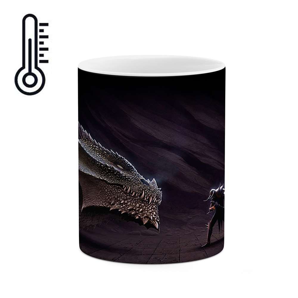 ماگ حرارتی کاکتی طرح اژدها مدل mgh17918