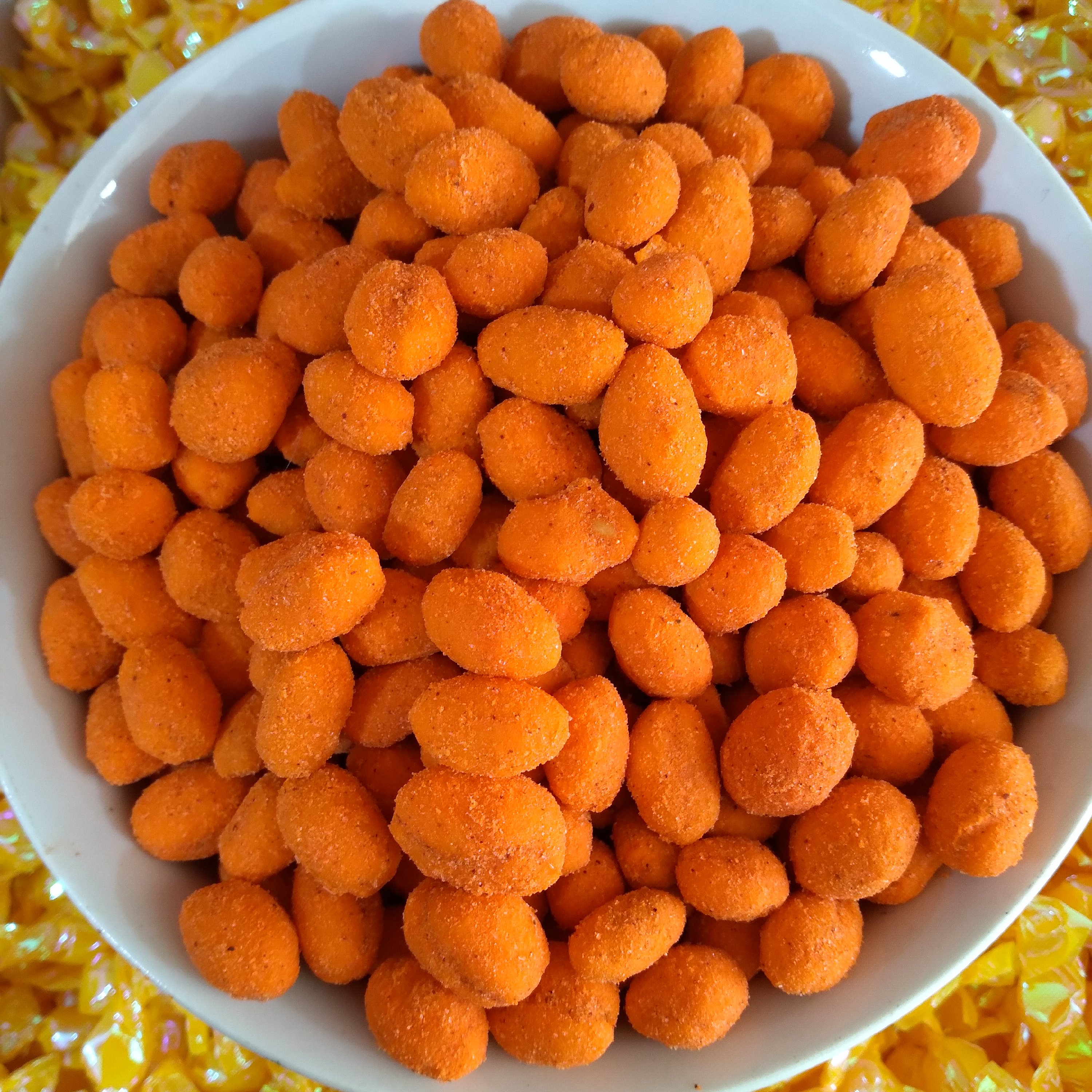 بادام زمینی روکش دار با طعم باربیکیو بار  تازه(یک کیلو) روکشدار