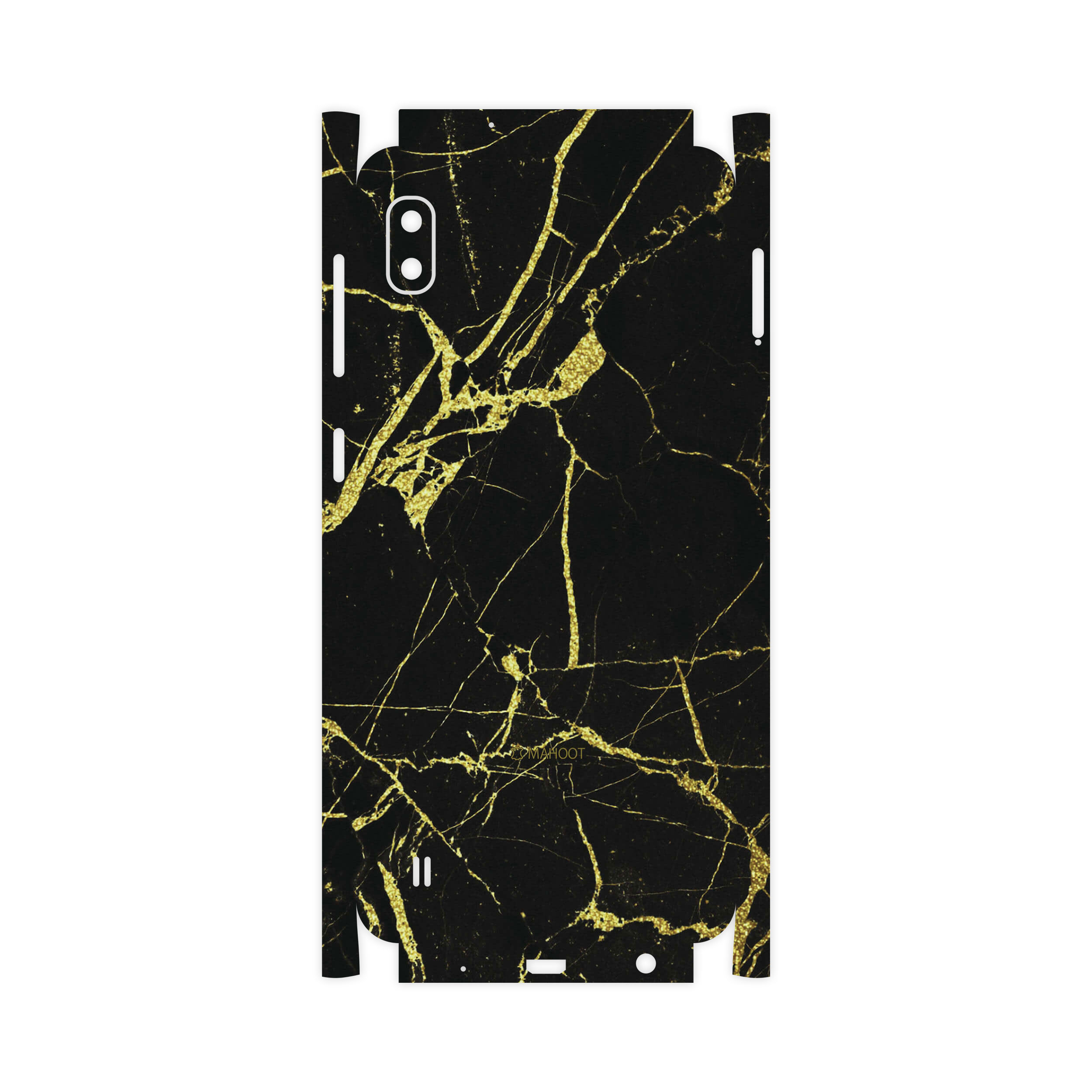 برچسب پوششی ماهوت مدل Graphite-Gold-Marble-FullSkin مناسب برای گوشی موبایل سامسونگ Galaxy A10