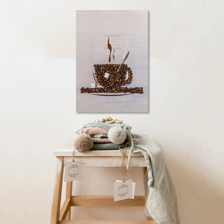 تابلو شاسی مدل فنجان قهوه coffe کد 1013