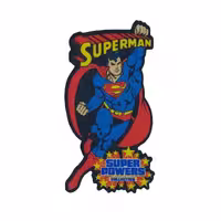 2 عدد استیکر پارچه و لباس  مدل Superman