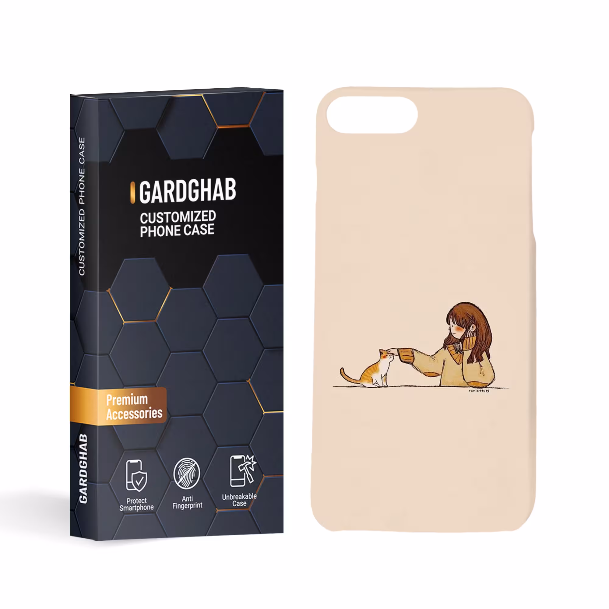 گارد قاب کاور دخترانه مدل g1107 مناسب برای گوشی موبایل آیفون 7plus