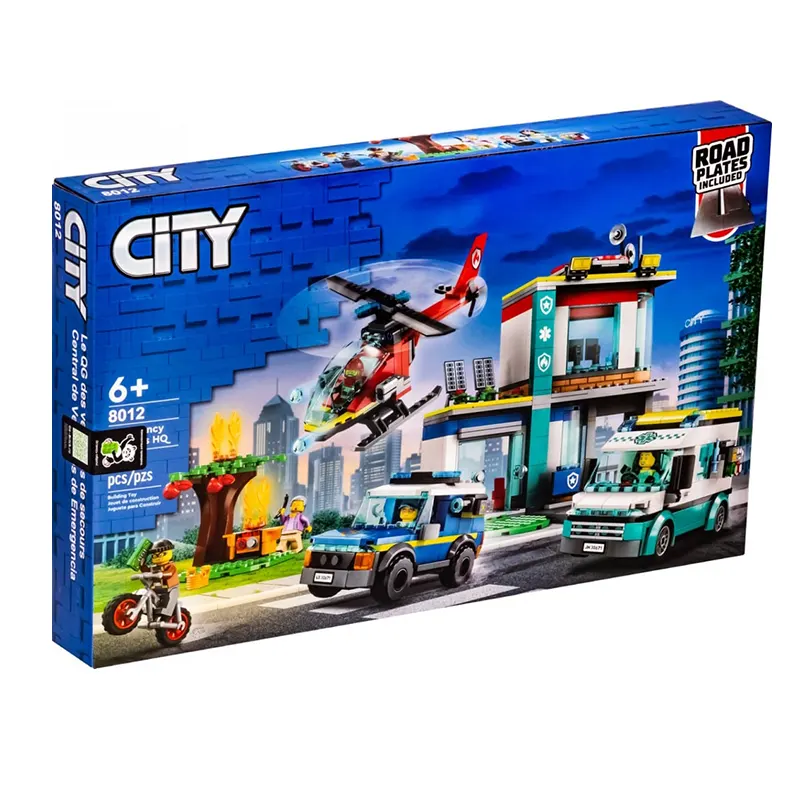 ساختنی لگو اورژانس مدل City کد 8012