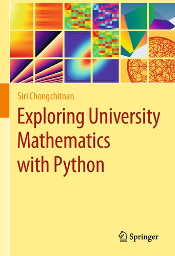خرید و دانلود نسخه کامل کتاب Exploring University Mathematics with Python