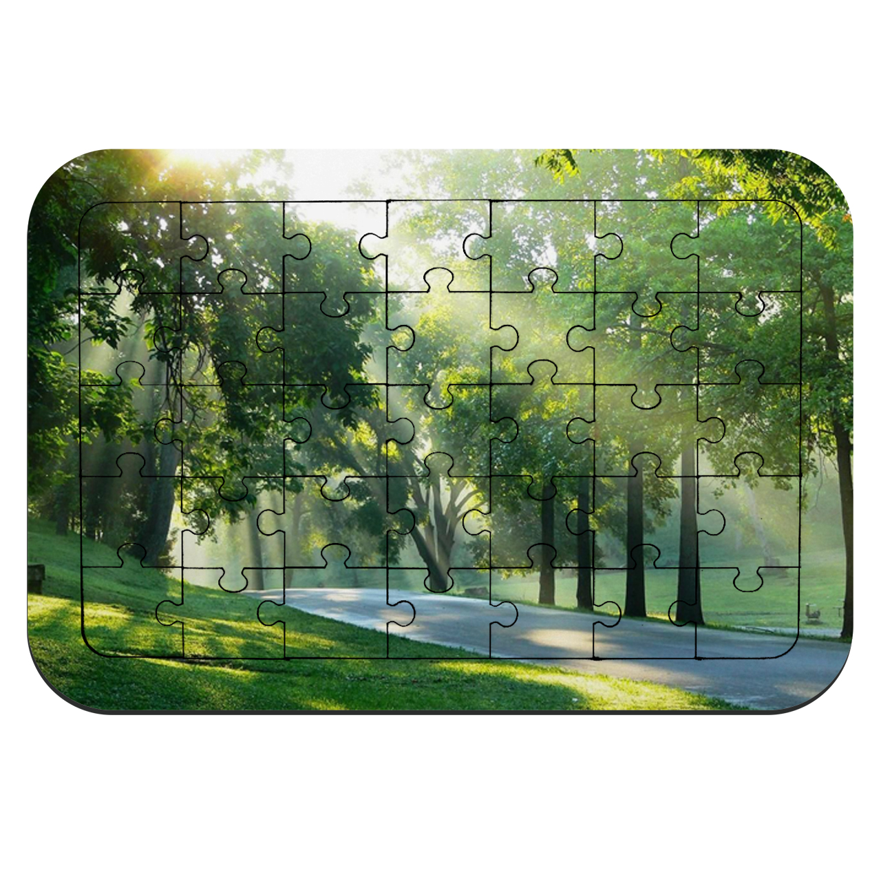پازل 35 تکه طرح پارک جنگلی مدل NI1957