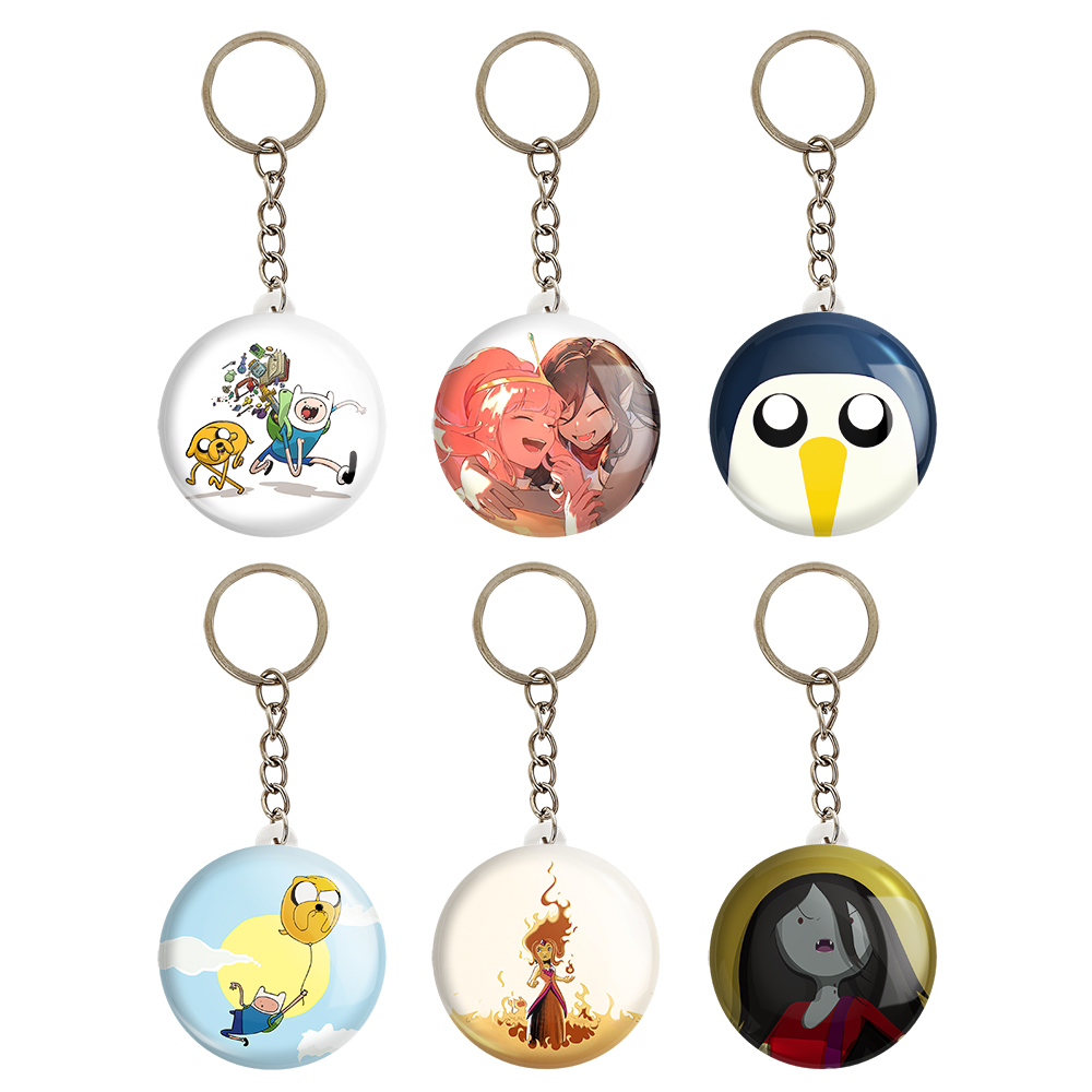 جاکلیدی خندالو مدل وقت ماجراجویی Adventure Time کد 1236A مجموعه 6 عددی