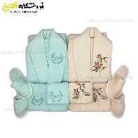 سرویس حوله عروس و داماد 10تکه گلدوزی سه بعدی برند MARIBOR