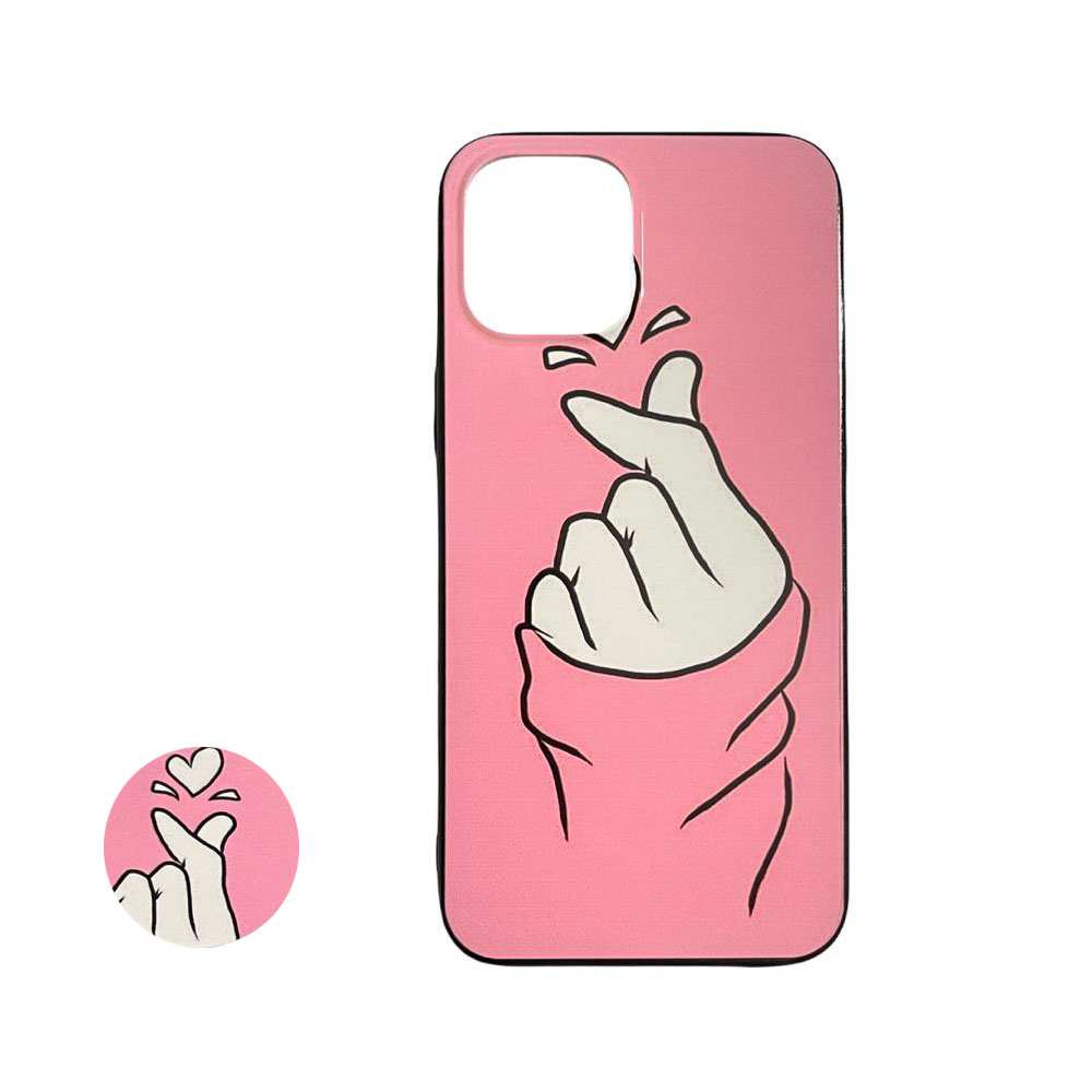 کاور طرح عشق مدل FANT8 مناسب برای گوشی موبایل اپل IPHONE 12 / 12 PRO به همراه پایه نگهدارنده