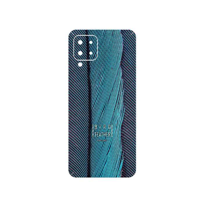 برچسب پوششی ماهوت مدل Turquoise feathers مناسب برای گوشی موبایل سامسونگ Galaxy M22