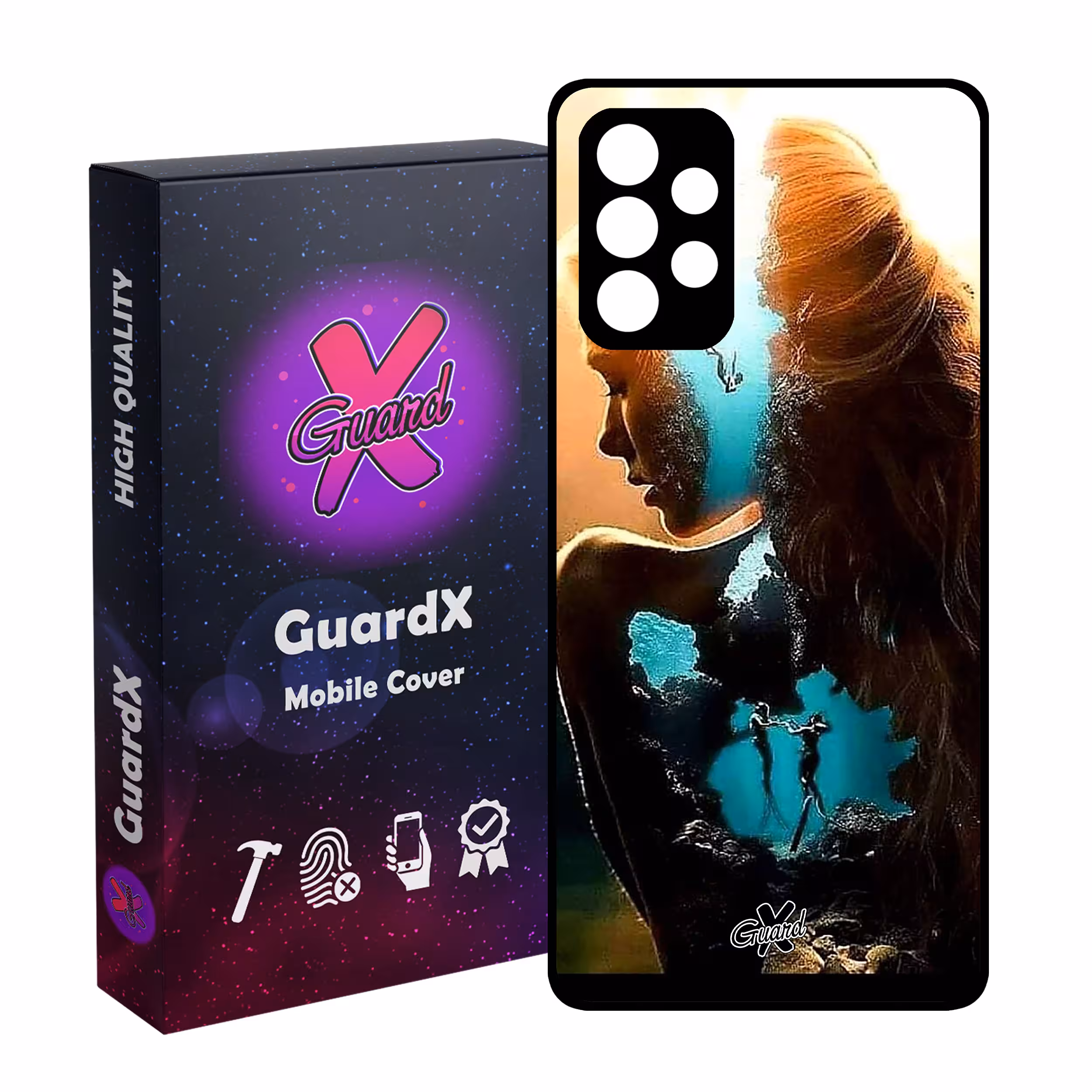 کاور گارد ایکس طرح Girl مدل Glass10138 مناسب برای گوشی موبایل سامسونگ Galaxy A53