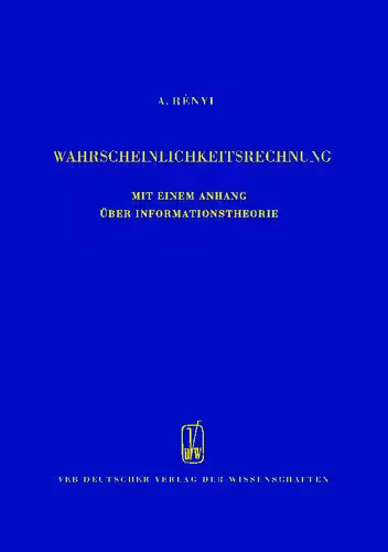 خرید و دانلود نسخه کامل کتاب Wahrscheinlichkeitsrechnung mit einem Anhang über Informationstheorie