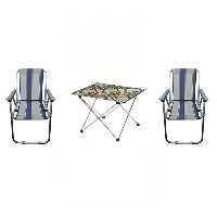 میز و صندلی سفری مدل 7 فنر طرح منظره بسته سه عددی