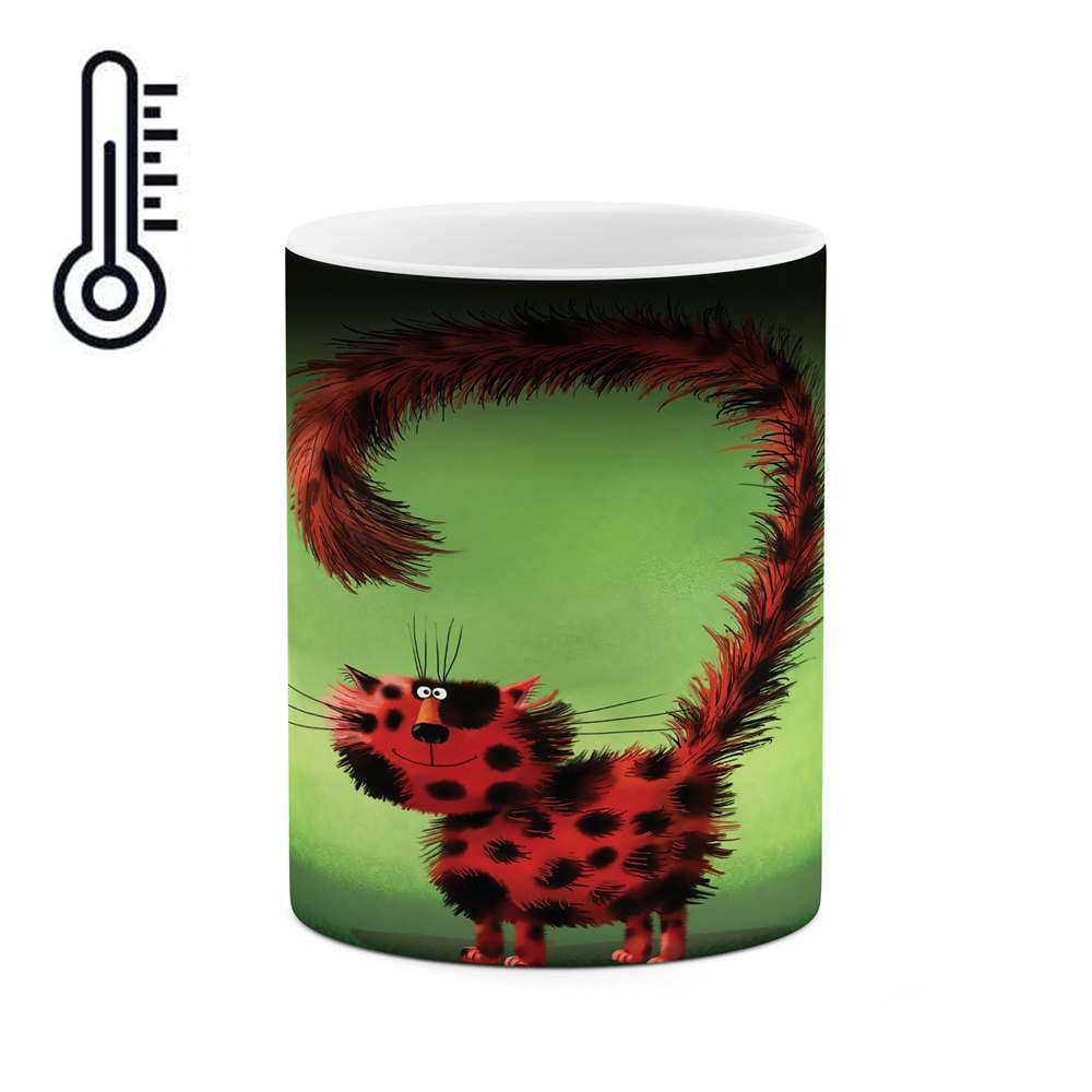 ماگ حرارتی طرح گربه فانتزی مدل mgh04380