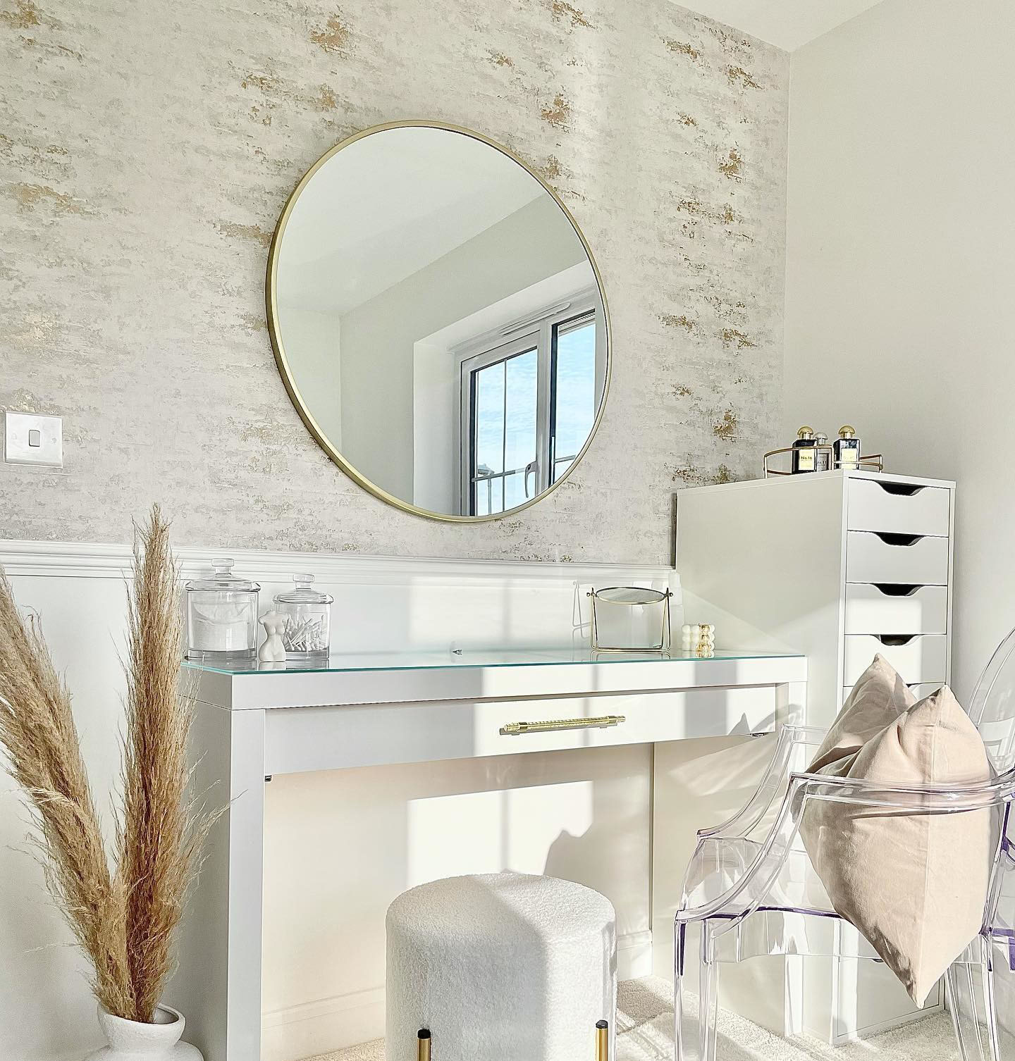 آینه گرد آروین کد90 - آینه و روشویی تجسم