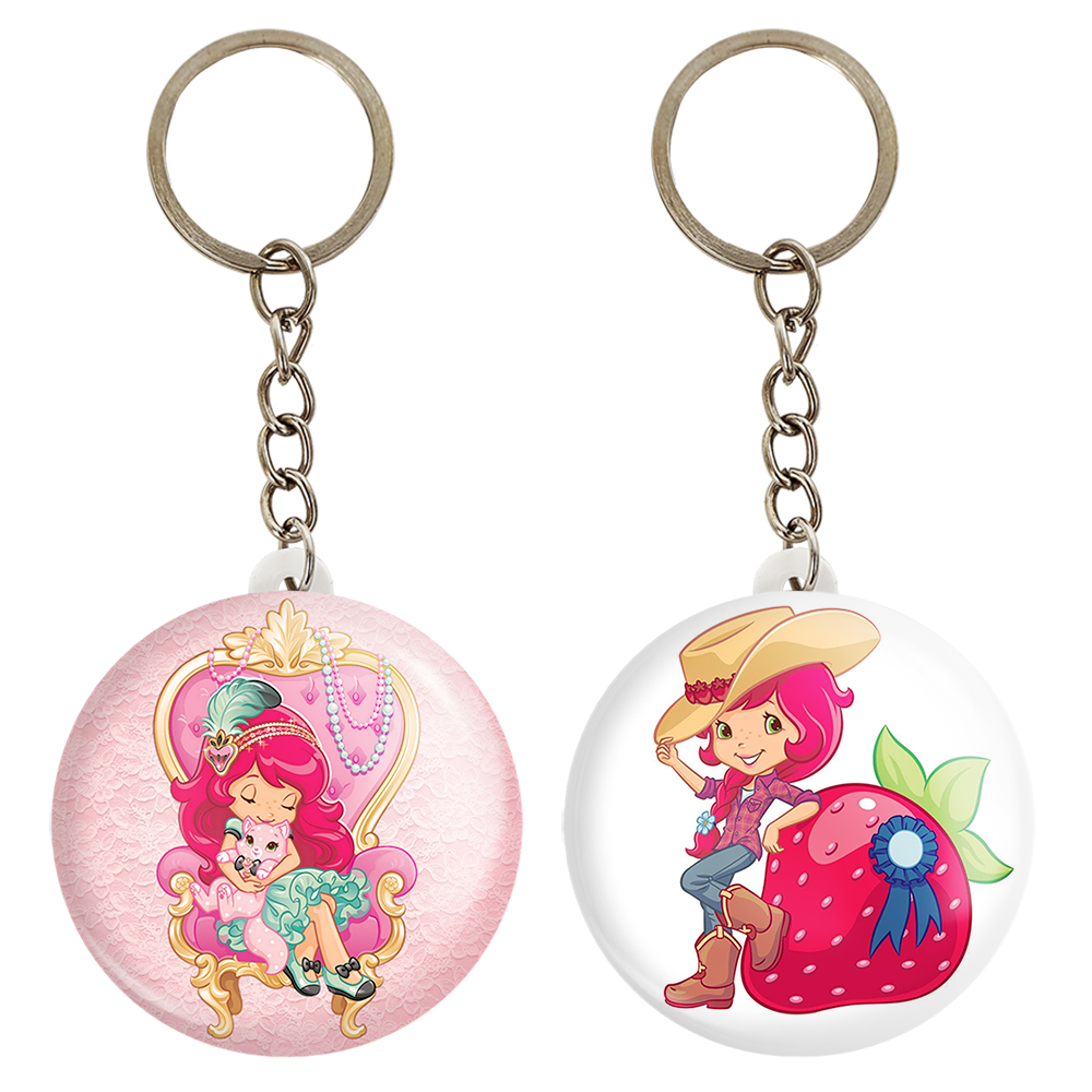 جاکلیدی خندالو مدل دختر توت فرنگی کد 16231619 مجموعه 2 عددی