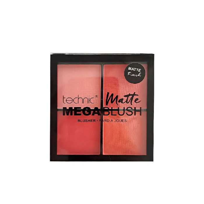 پالت رژ گونه تکنیک مات 4 رنگ مدل Technic Mega Blush