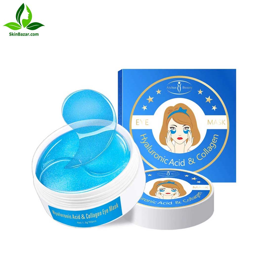 پچ هیدروژلی دور چشم هیالورونیک اسید و کلاژن ایچون بیوتی کد : 089