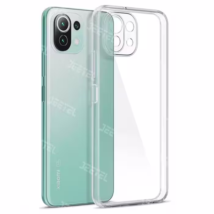 قاب گوشی Xiaomi MI 11 Lite مدل ژله ای طلقی محافظ لنزدار