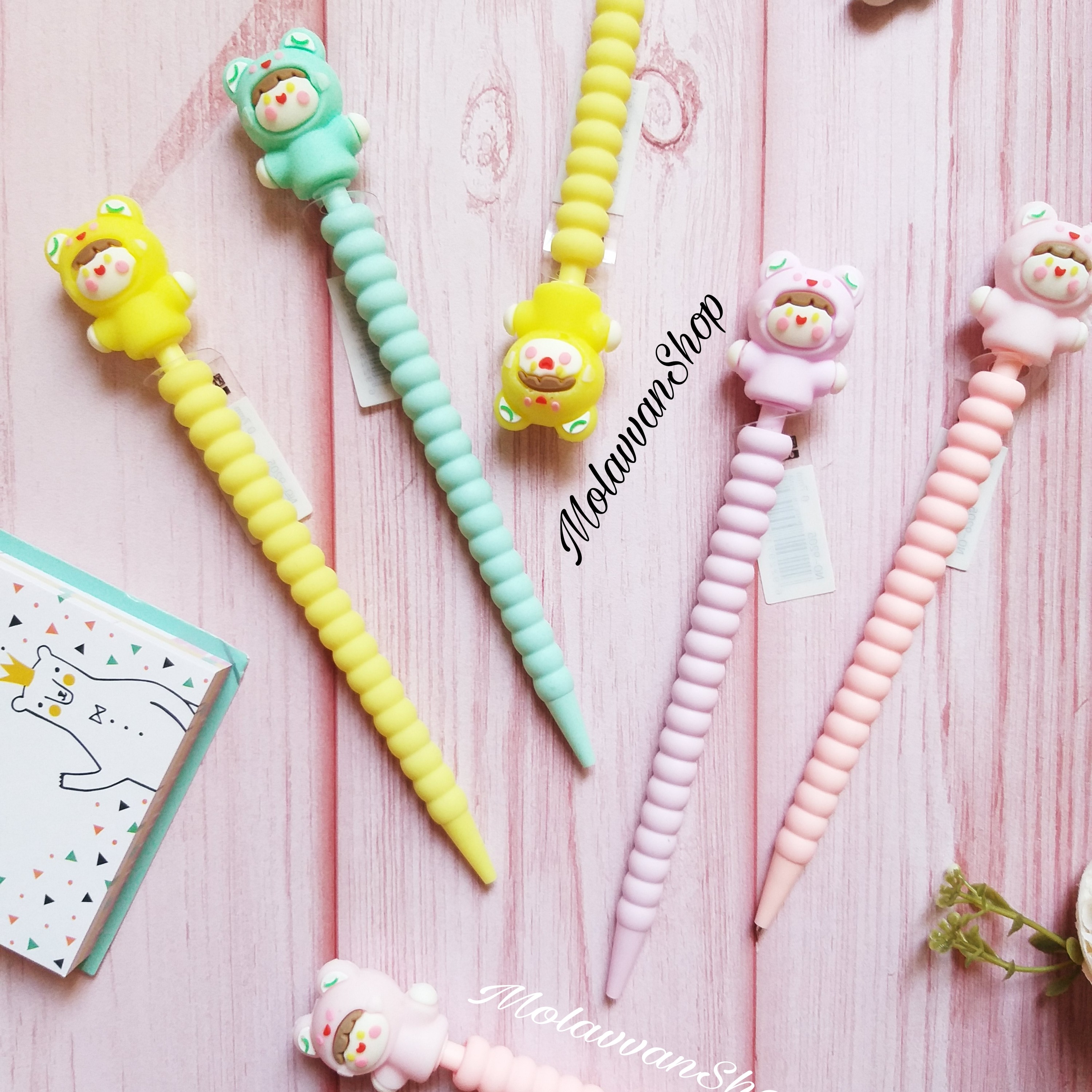 اتود سیلیکونی فانتزی طرح دختر . مداد نوکی فانتزی دختر 