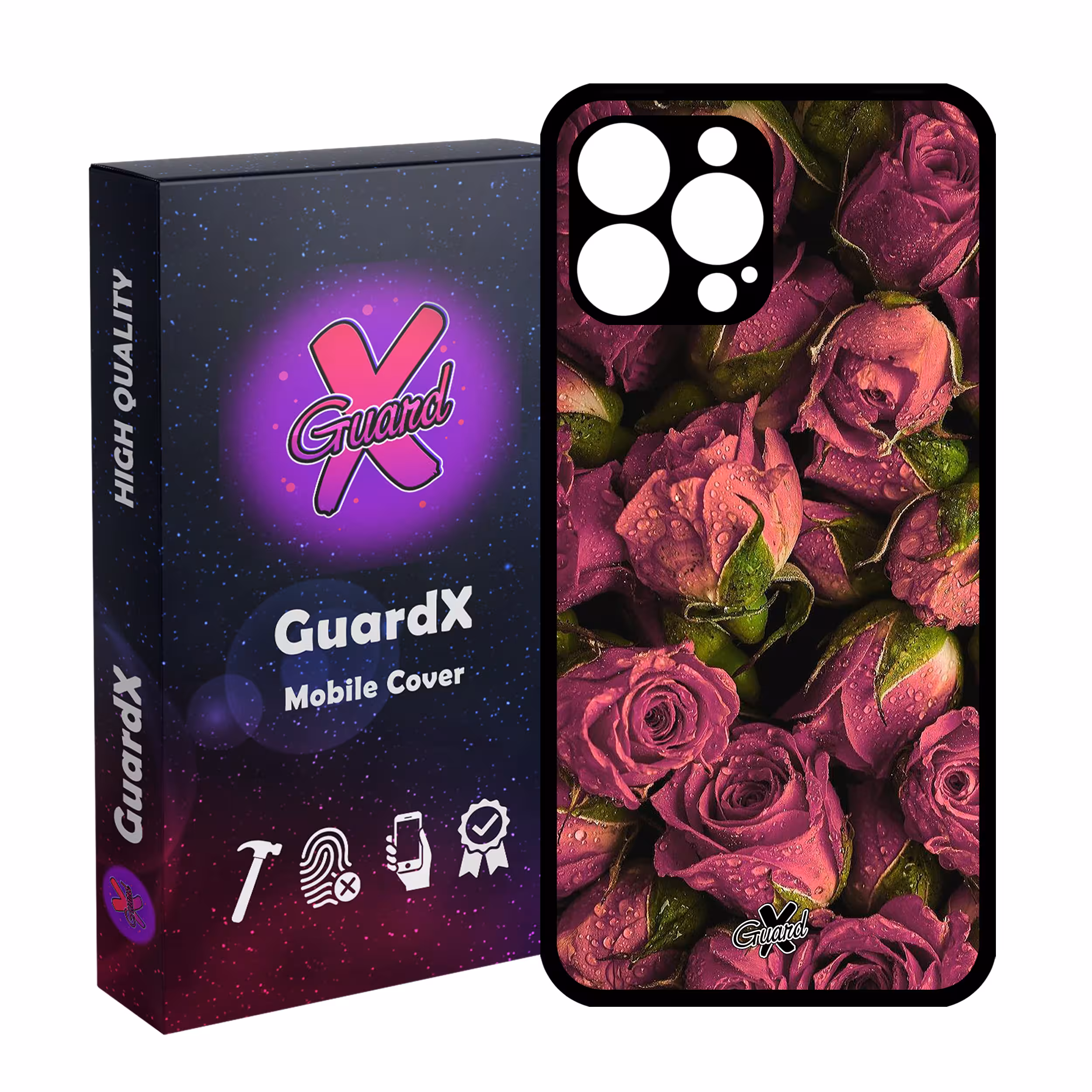 کاور گارد ایکس طرح Flower مدل Glass10006 مناسب برای گوشی موبایل اپل iPhone 13 Pro Max